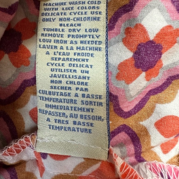 Anthropologie Odille Tiered Cotton Mini Skirt Paisley Size 2 - Picture 7 of 7